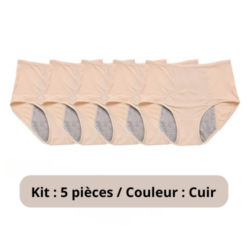 Culotte Anti-fuite Pour Incontinence Urinaire Confort - PAYEZ 3 ET EMPORTEZ 5 ARTICLES