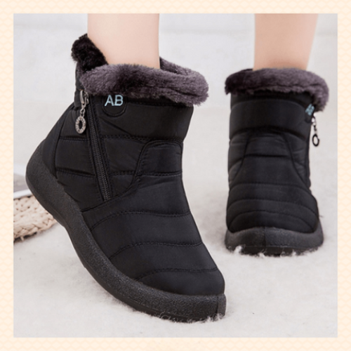 Bottes Femmes pour d'Hiver Imperméables avec Fourrure