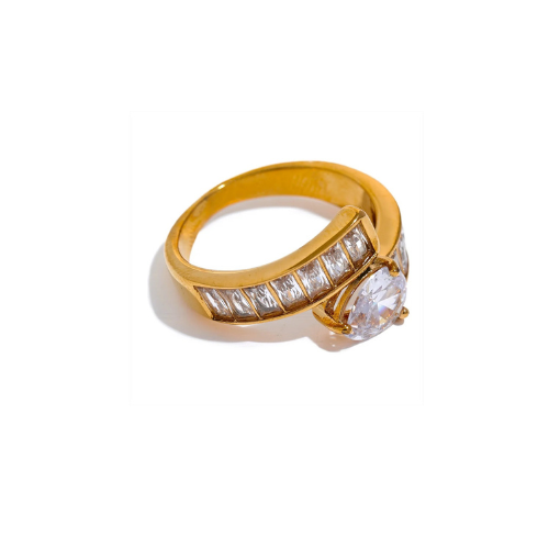 Bague Ajustable Brillante en Zircon