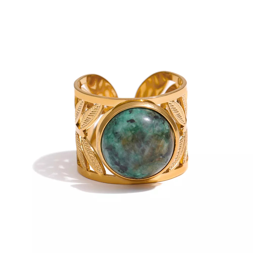 Bague Réglable en Turquoise