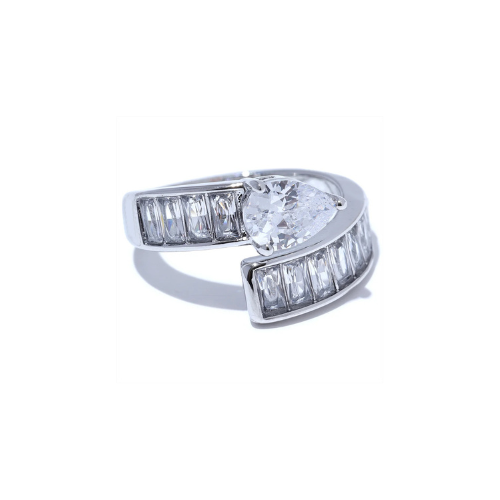 Bague Ajustable Brillante en Zircon