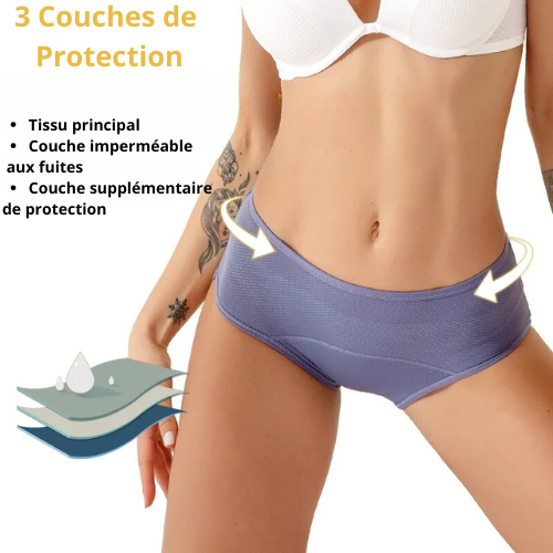 Culotte Anti-fuite Pour Incontinence Urinaire Confort - PAYEZ 3 ET EMPORTEZ 5 ARTICLES