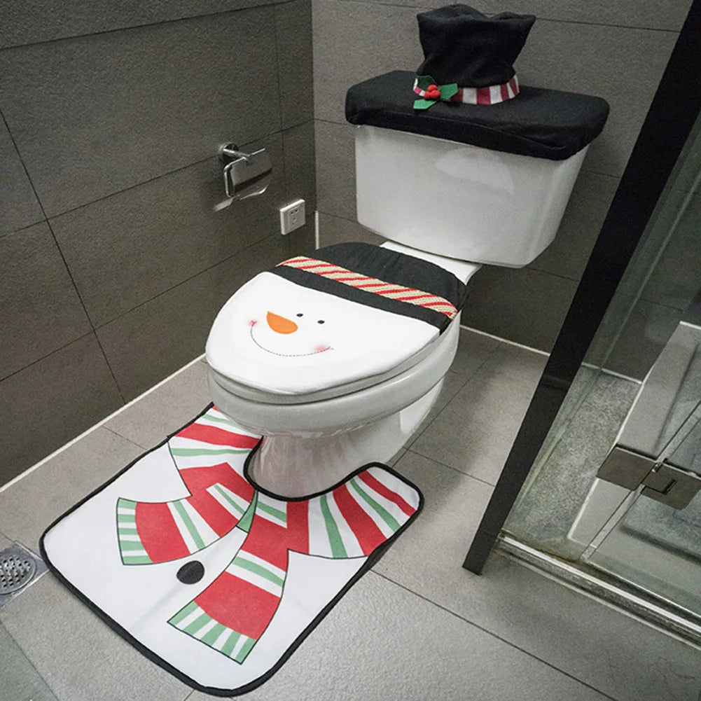 Christmas Decorative Set for Toilets