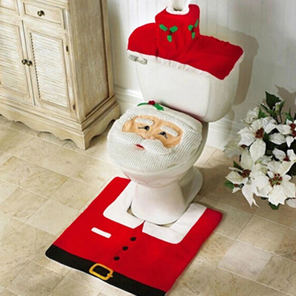 Christmas Decorative Set for Toilets