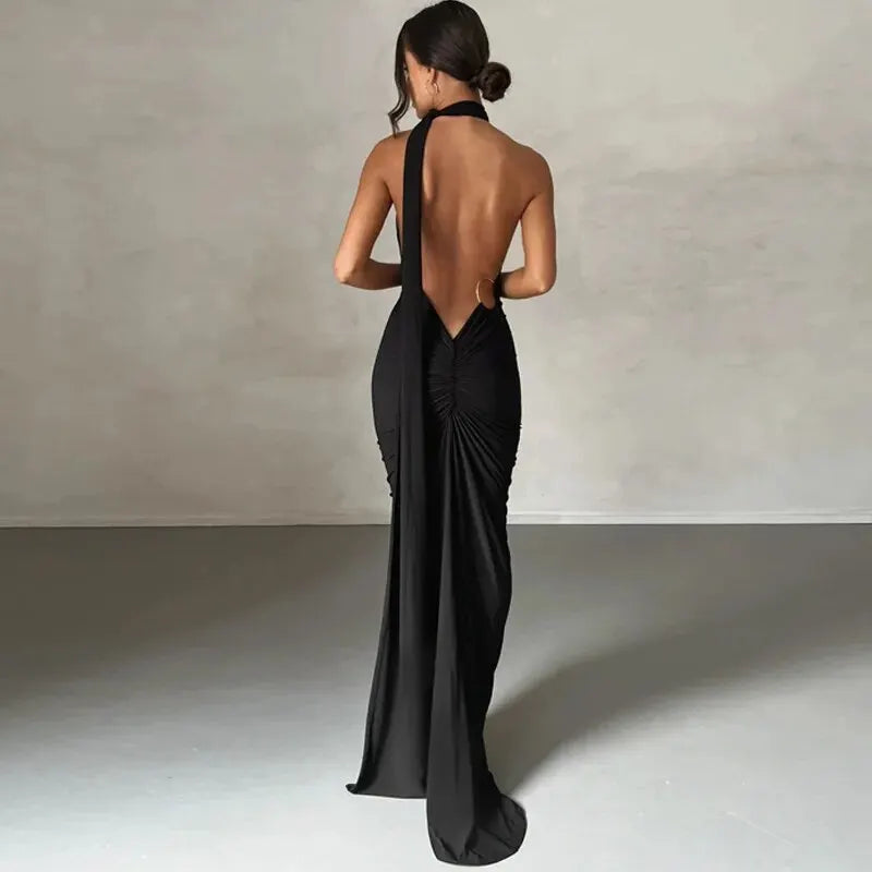 Robe Longue Éblouissante pour Femme