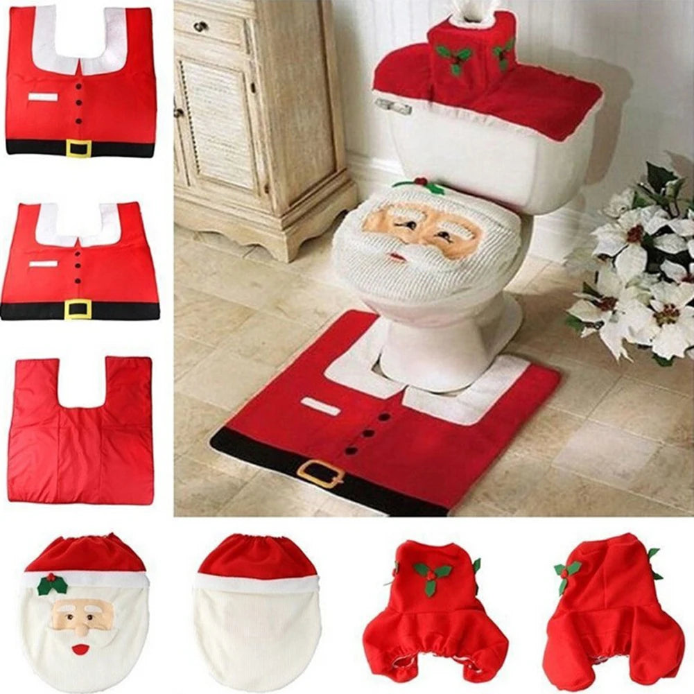 Christmas Decorative Set for Toilets