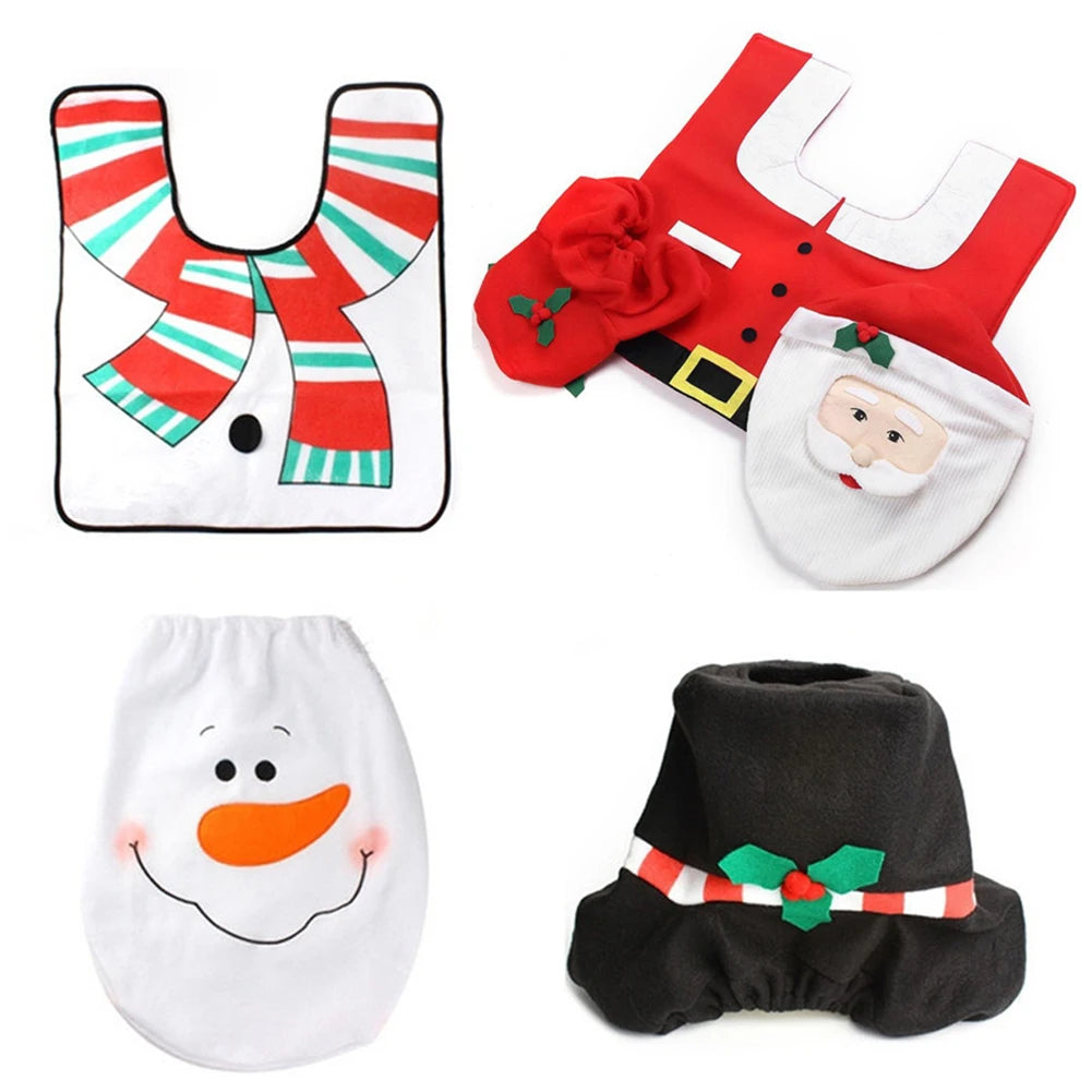 Christmas Decorative Set for Toilets