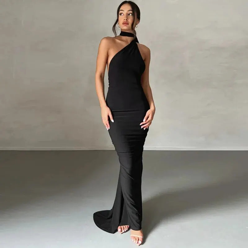 Robe Longue Éblouissante pour Femme