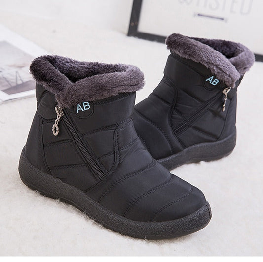 Bottes Femmes pour d'Hiver Imperméables avec Fourrure